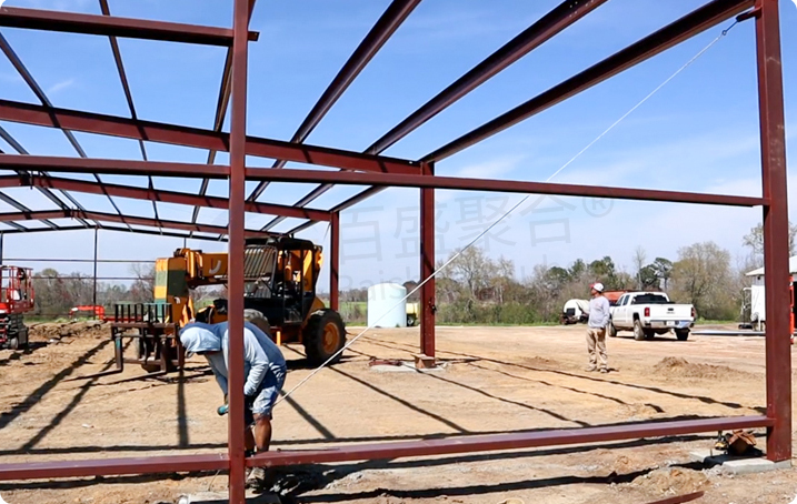 Light Prefab Building Steel Structure Workshop with C.Z Shape Steel Channel Purlin Made