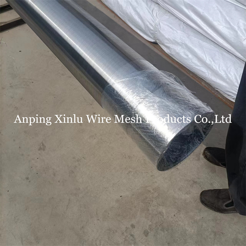FOTI V Wire Screen Pipe 2.9m Standard Duplex Stainless Steel Wire Wrapped Sand Control Continuous Slot Screen Tube