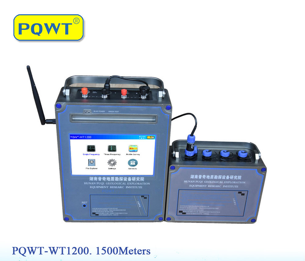 PQWT- WT1200 Gold Underground Mineral Detector Machine With Sensor 1500m Depth