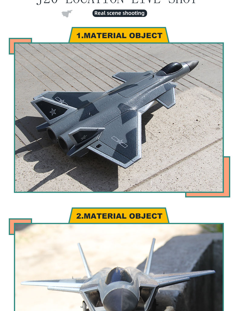 2.4g Fx9630 6 Axis Gyro Epp Foam J20 Rc Glider Airplane Fixed Wing Outdoor Remote Control Rc Plane Aircraft Flying Toys