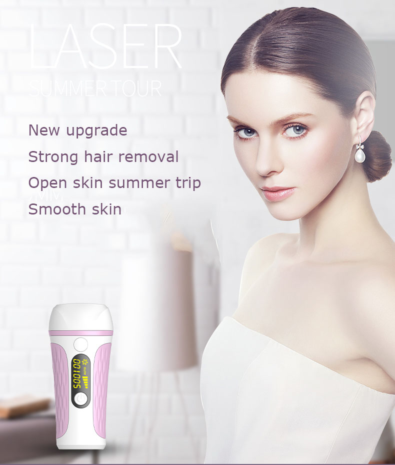 Personal IPL Hair Removal Machine 500000 Flash Pulsed Light LED 5 Speed Adjustable