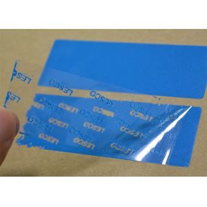 Blank printing Custom glossy blue honeycomb Warranty VOID label