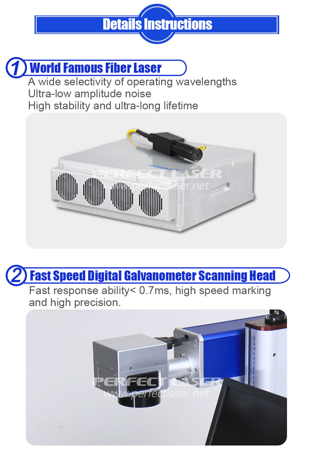 20w 30w 50w 100w Automatic Metal Carbon Steel Laser Marking Machine With PC