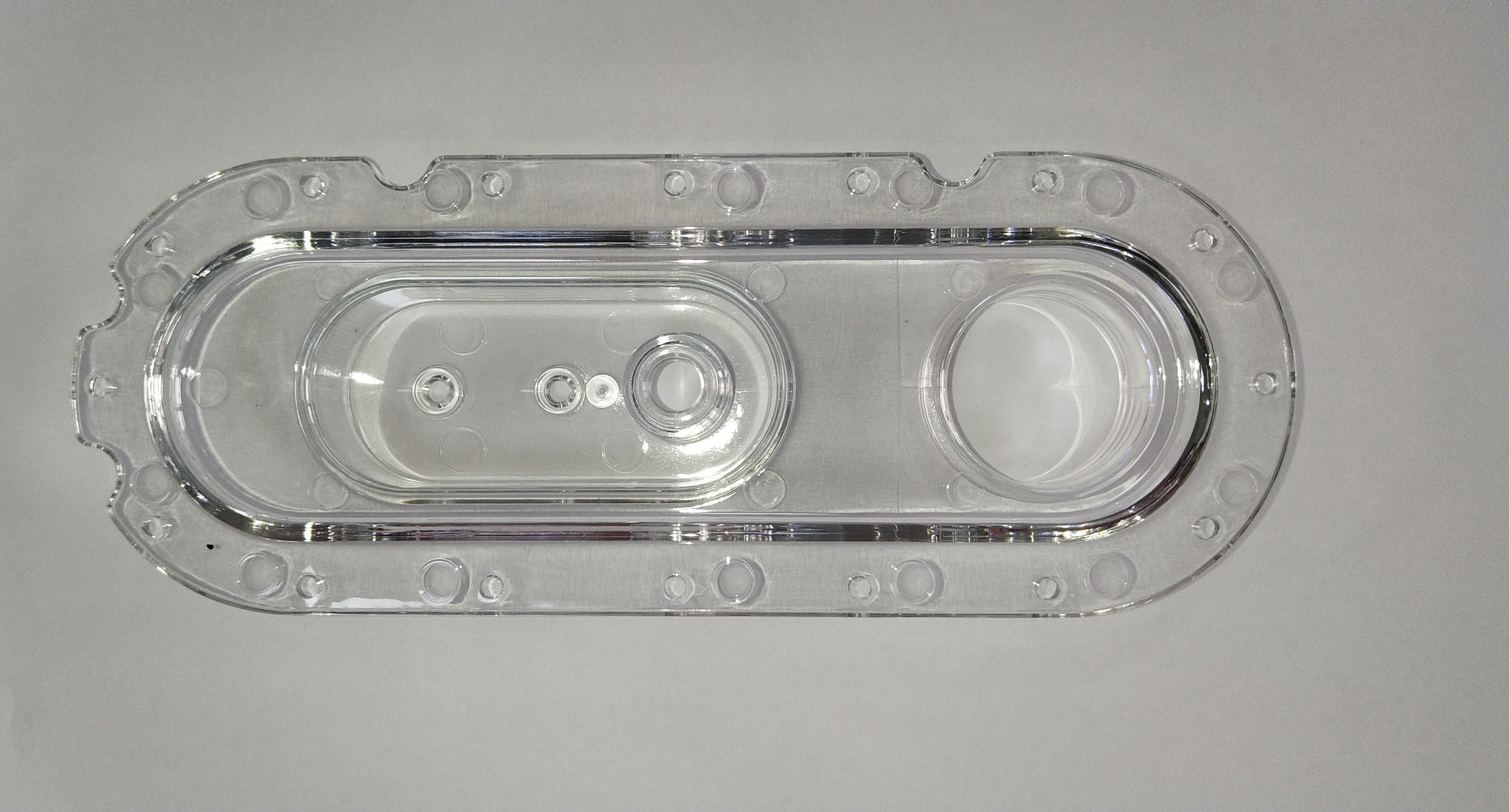 Custom Injection Molding PE/PP Transparent Plastic Base Plastic Parts