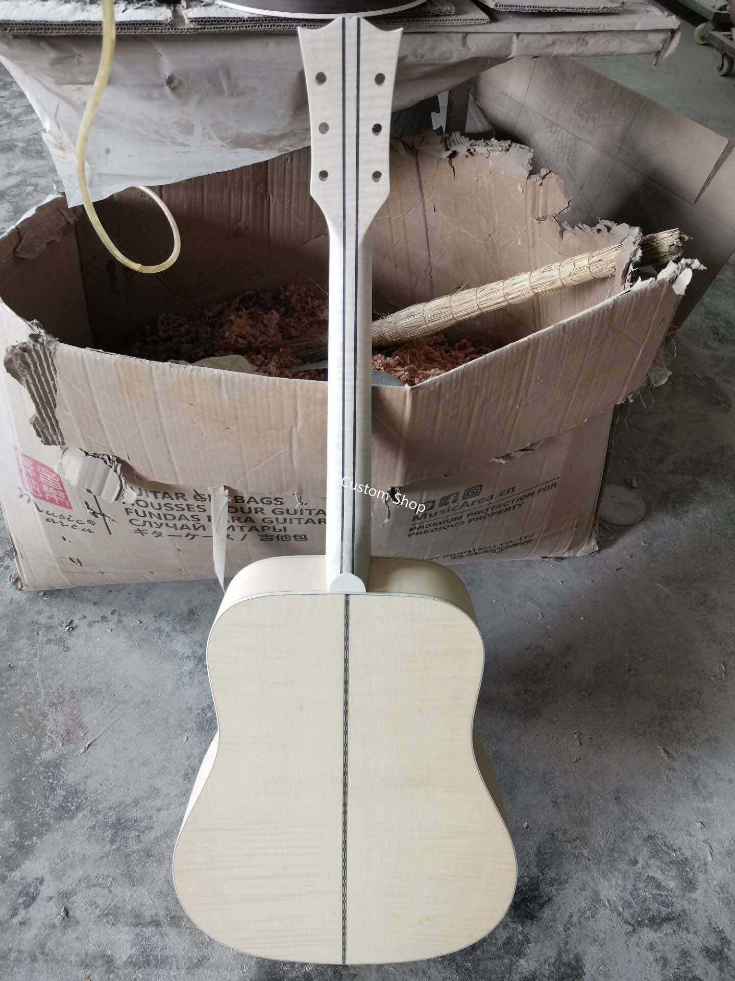 Custom Handcrafted OO Body Cutaway Acoustic Guitar with 12 Strings Double PRO Pickup