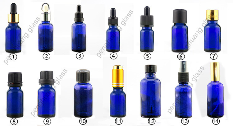 15ml Blue Glass Bottle With Dropper Bottles For Essential Oils,Lab Chemicals
