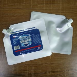 China Reusable Drink Stand Up Zipper Pouch Biodegradable Food Package Spice Bags With Spout on sale