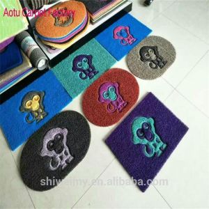 China Logo embossed monkey pattern pvc floor mat on sale