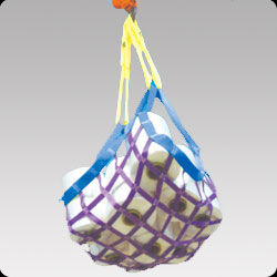 Customized Designed Cargo Lifting Net Wll 5000kg Webbing Width 50mm Mesh 60mm