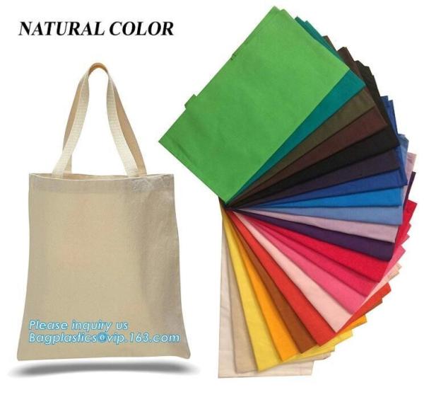 Promotional Logo Printed Custom Handle Shopping Canvas Cotton Tote Bag