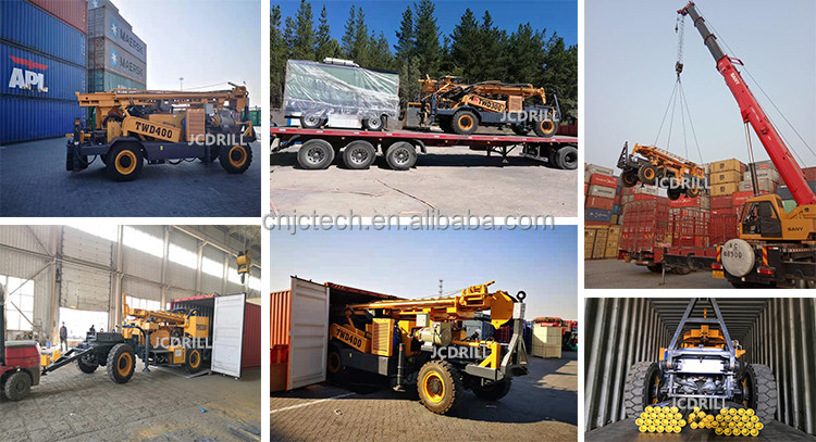 Trailer Mounted 92KW Hydraulic Rotary Water Well Drilling Rig