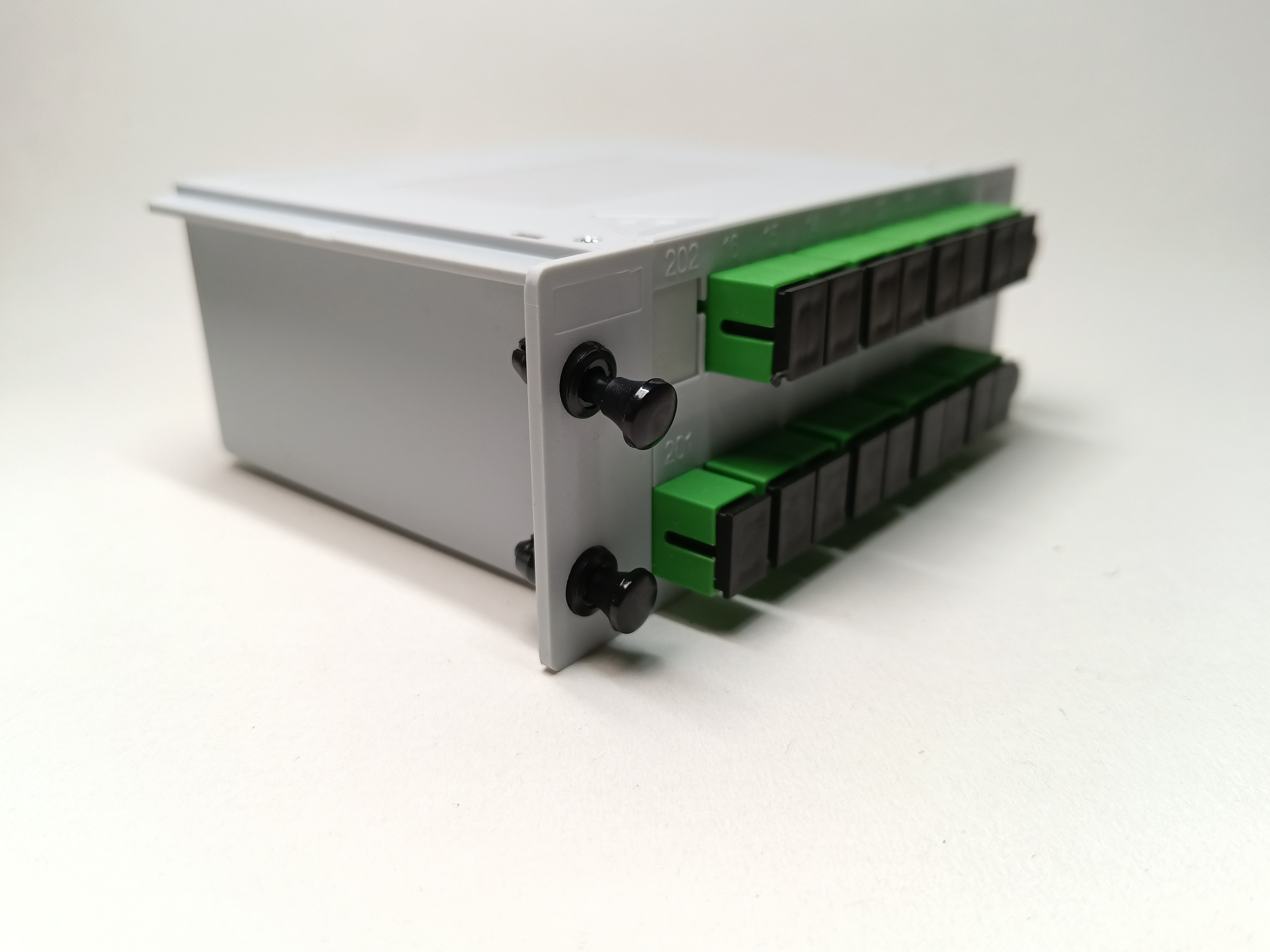 Rack Mount 1x16 SC UPC Fiber Optic PLC Splitter FTTH Epon Gpon LGX Cassette Type