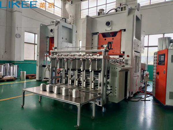 12000 Pcs/Hr Production Capacity 35-68 Strokes/Min Aluminium Foil Food Container
