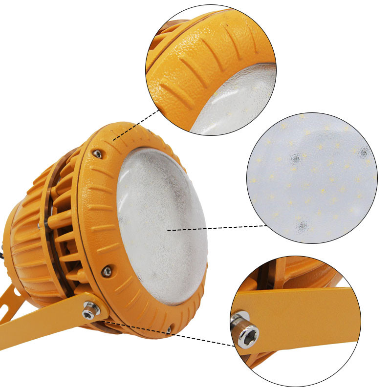 IP65 2700K - 6500K Explosion Proof Lights With Custom Hardware Accessories