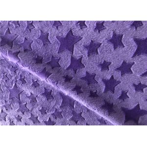  Super Soft Knitted Star Brushed Minky Plush Fabric 100% Polyester Manufactures