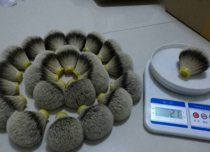 Natural Shaving Brush Knots Silver Tip Finest Badger Hair for Men
