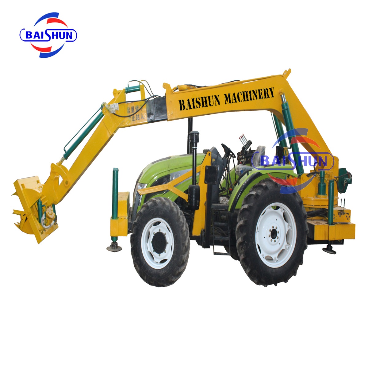 China manufacturer of telegraph pole pit digging machine