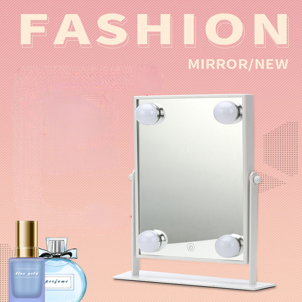 Everyday Fashion Design Style Lady Dressing Cute Portable Makeup with LED Light Mirror