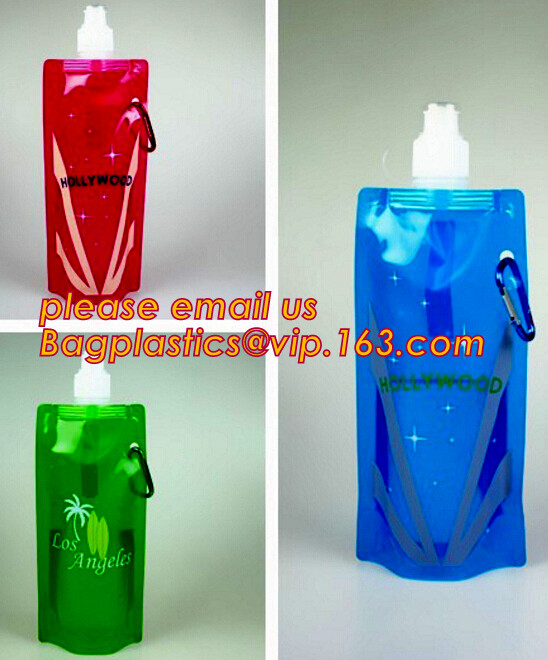 Customized Climbing Printed BPA Free Foldable T-shirt Shaped Bottle Collapsible Water Bottle Bag,250ml-600ml Foldable Co