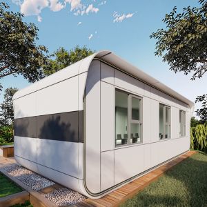 Customizable LED Prefabricated Capsule Office with Aluminum Alloy Floor