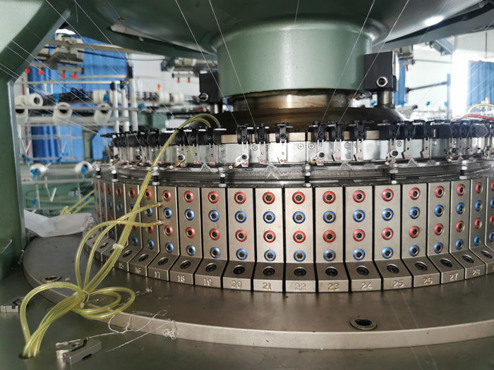 High Speed Open Width Circular Knitting Machine 7.5KW Double Jersey 15-25 PRM