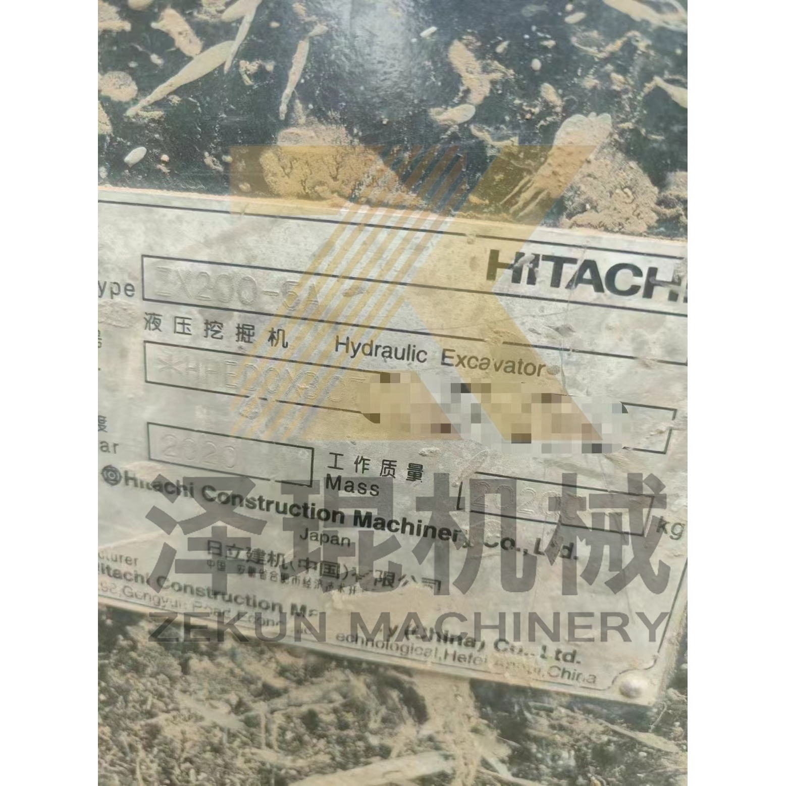 Hitachi ZX200-5A ZX200-3 ZX200-6 Crawler Excavator 2022 in and 20000 KG Machine Weight