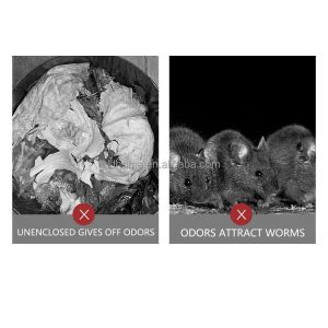 17.5L Rectangular Self Sealing and Self-Changing Smart Trash Can Infrared Sensor