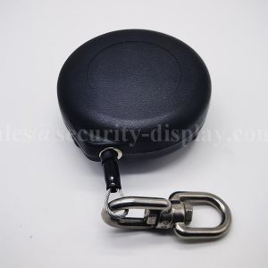 Circular Strong Retractable Pull Box Recoiler Tether For Merchandise