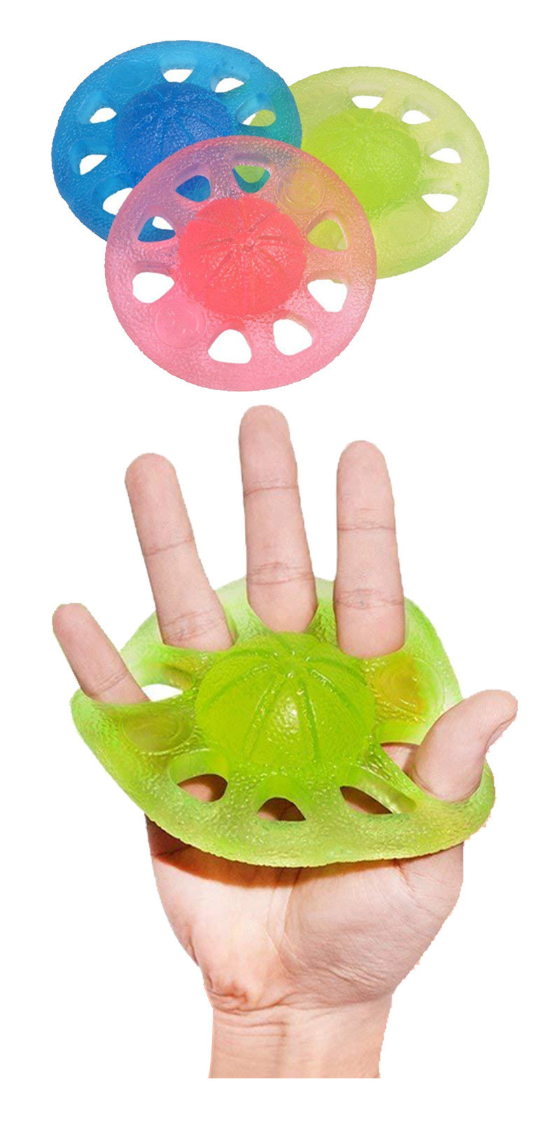 Cushioned Soft ‎Silicone Hand Finger Grip Strengthener Adjustable Resistance Levels
