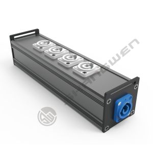 5-Way Power Out and 1-IN Splitter Coupler Power Connectors Audio Distribution