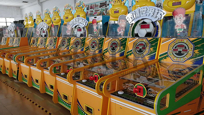 Amusement Park Football Redemption Game Machine Three In One Pay Out Tickets Hole