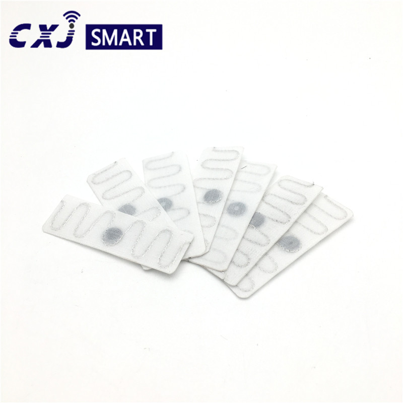 Fabric Textile Washable UHF RFID Laundry Tag Harsh chemical Resistance 960MHZ