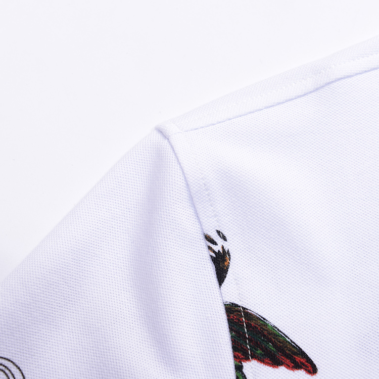 100 Cotton Polo Collar T Shirt For Men , Short Sleeve Casual Polo Shirt