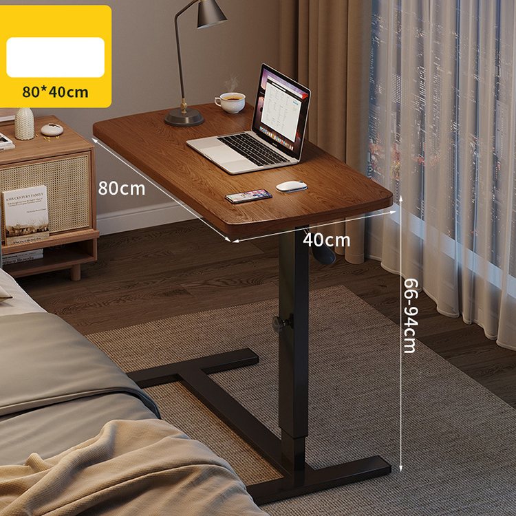 Foldable Multifunction Wooden House Table Modern Nordic Style Height Adjustable Manual Study Desk for Kids Brown