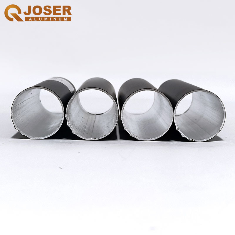 Iksun 43mm Anodized Round Aluminium Extrusion Roller Blind Pipe With Groove