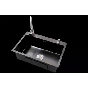 9'' Large SS304 Black Matt Kitchen Sink Rectangular Shaped