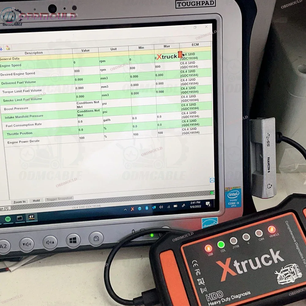 FZ G1 Tablet Multifunctional 7 in 1 heavy duty truck Xtruck Y009 Universal Diesel Machinery Auto Repair diagnostic tools