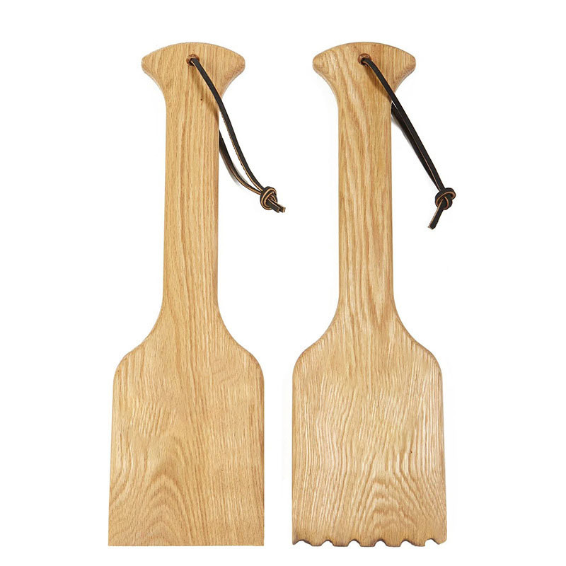 Bristle Free Natural Wooden BBQ Tools And Accessories Grill Scraper