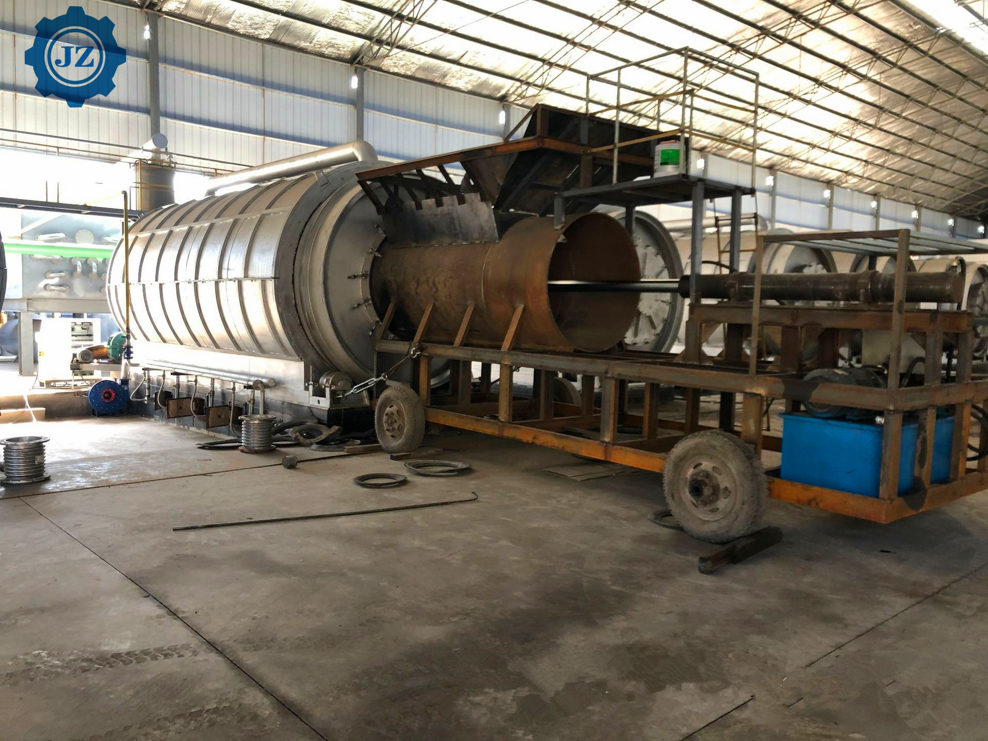 5ton 8ton 10ton 12ton Non Pollution Used Tyre Pyrolysis Oil Recycling Plant