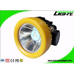 China 0.74W 5000Lux Portable Cordless Mining Cap Lamp PTC Rechargeable LED Hat Lights on sale