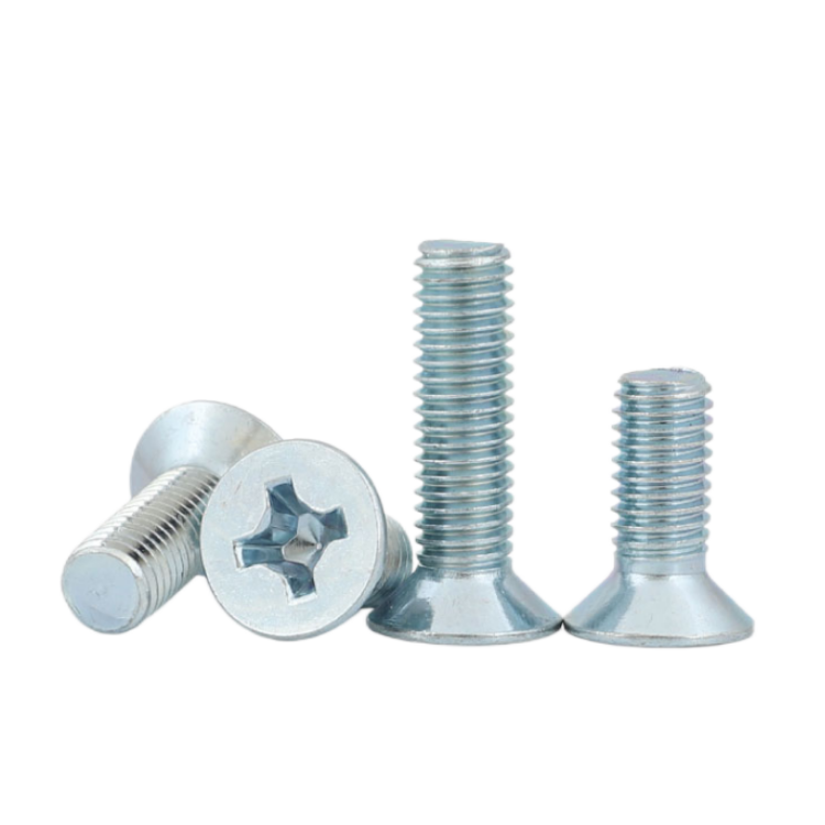 Black Oxide Finish SUS 304 316 Stainless Steel Phillips Flat CSK Head Long Machine Screw