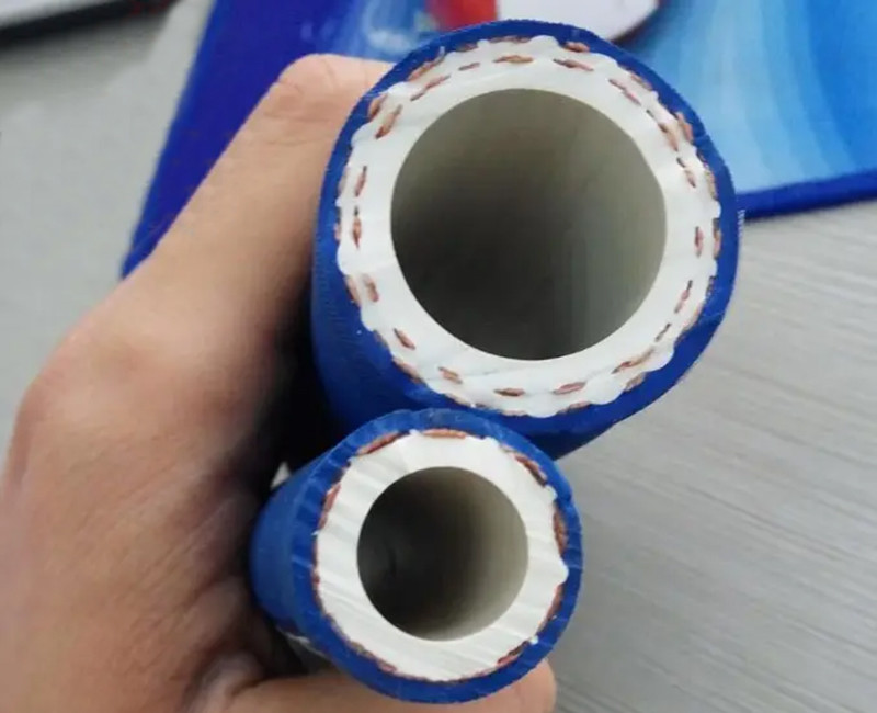 UHMWPE EPDM Material Industrial Hose Pipe Chemical Resistant Blue