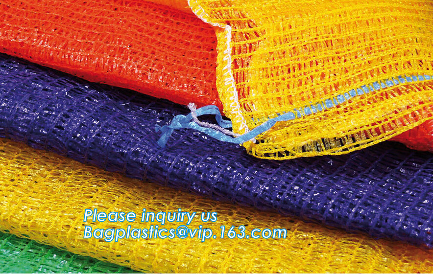 PP net vegetables leno mesh bag Color raschel PP PE mesh Plastic Nets bags tomato mesh bag,Agriculture Industrial Use an