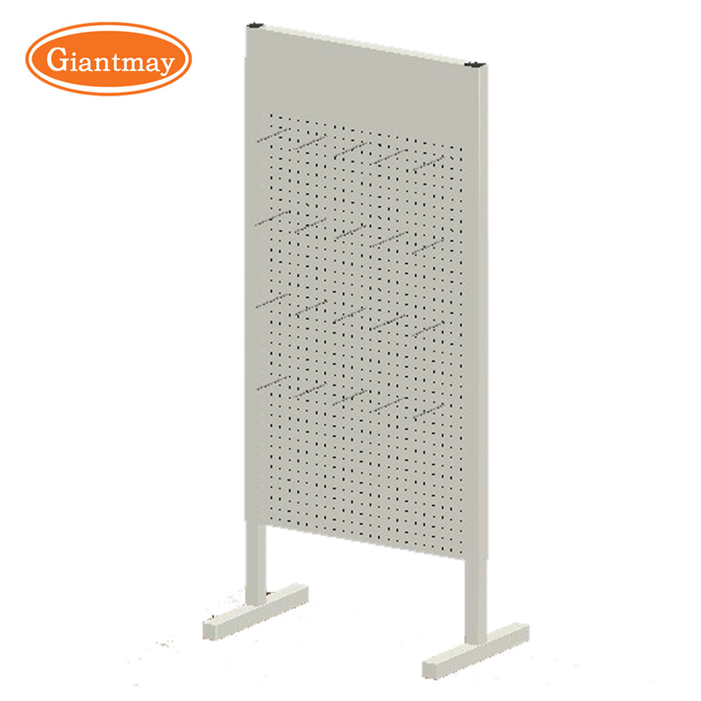 Storage Floor Hanging Pegboard Stand For Store Display Metal Shelf