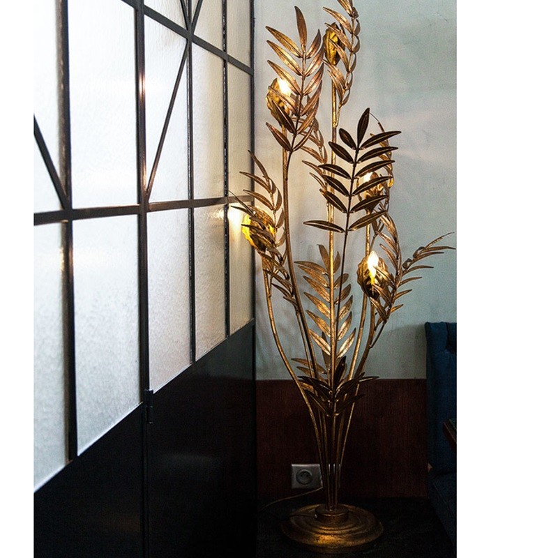 Golden Leaf Chandelier Bedroom Living Room Dining Room Art Calliope Chandelier(WH-MI-356)