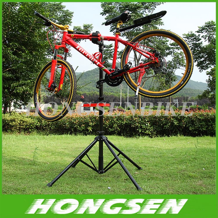 Senior Double deck bicycle standing rack bike repair rack stand