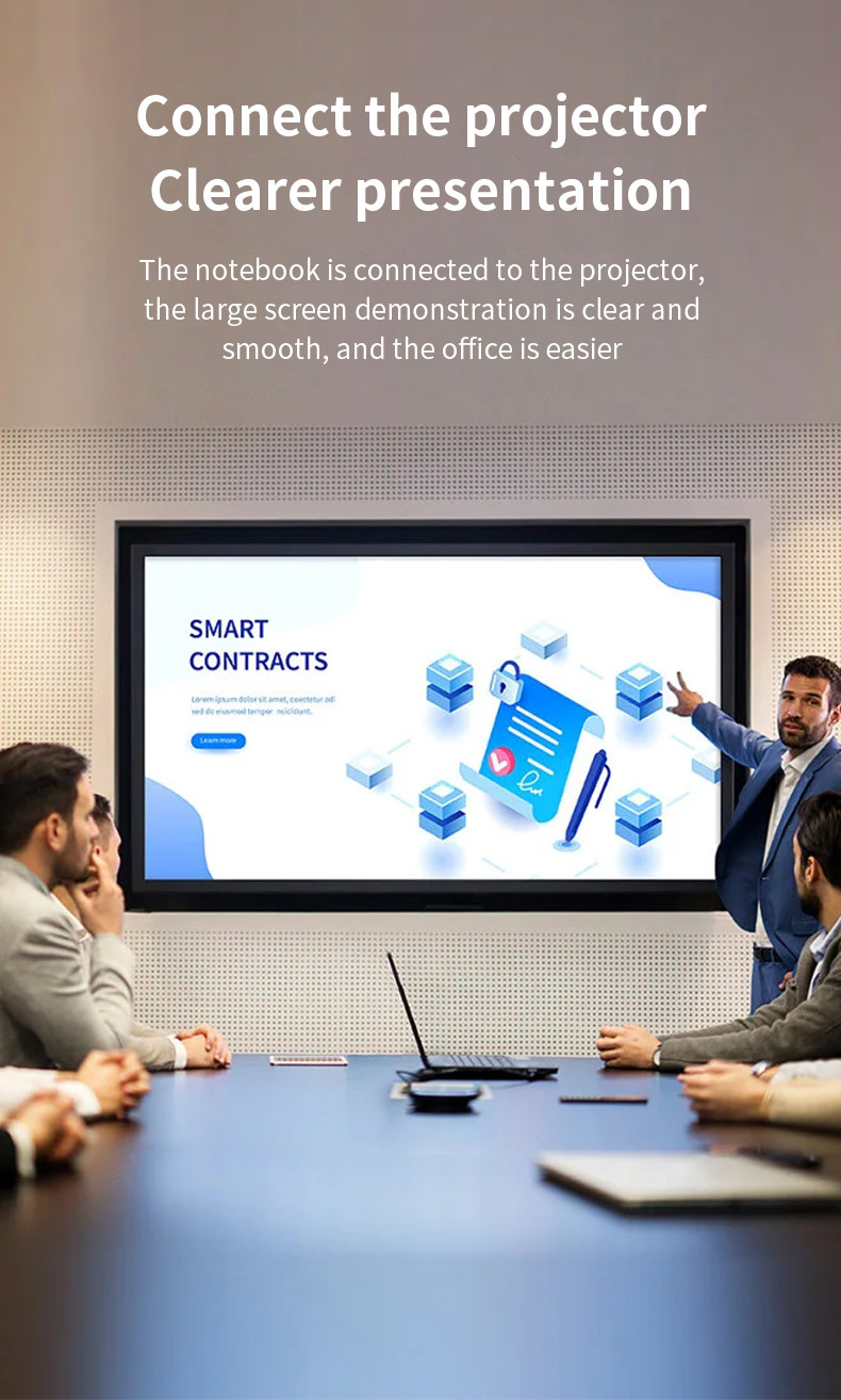 Android 11 4k Wireless Presentation System Wifi 6 5g Dual Band Hdmi In