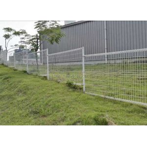 BRC 5mm Roll Top Weld Mesh Fencing Hot Dip Galvanized