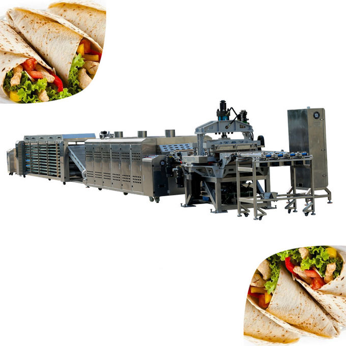 304 Stainless Steel ISO tortilla making production line Lavash Production Line