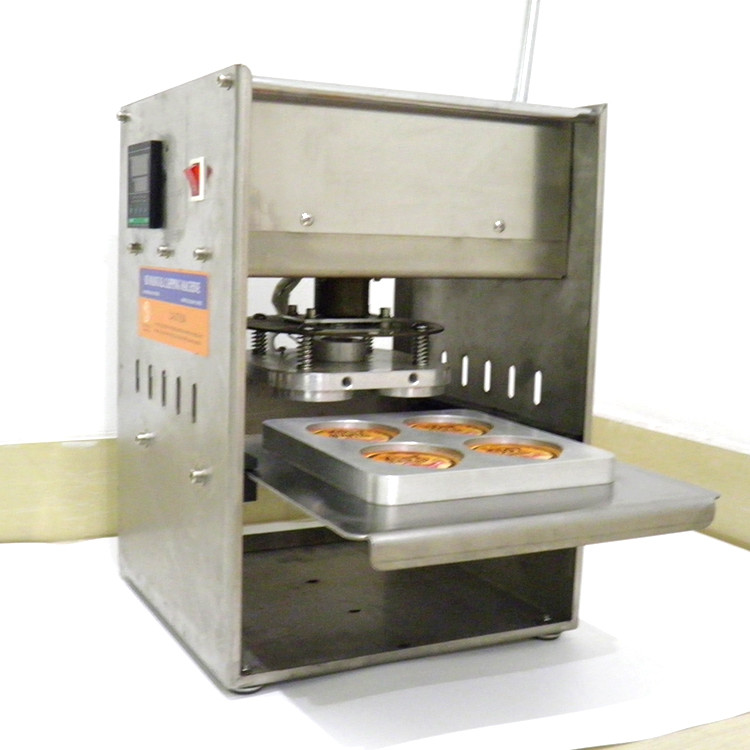 Manual Boba Plastic Cup Lid Sealing Machine Oripack Tray Sealers 4 Holes
